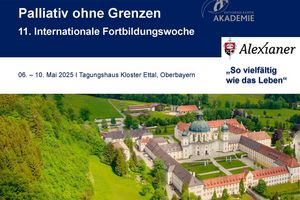 Einladung im Bildformat mit Foto vom Kloster Ettal. 