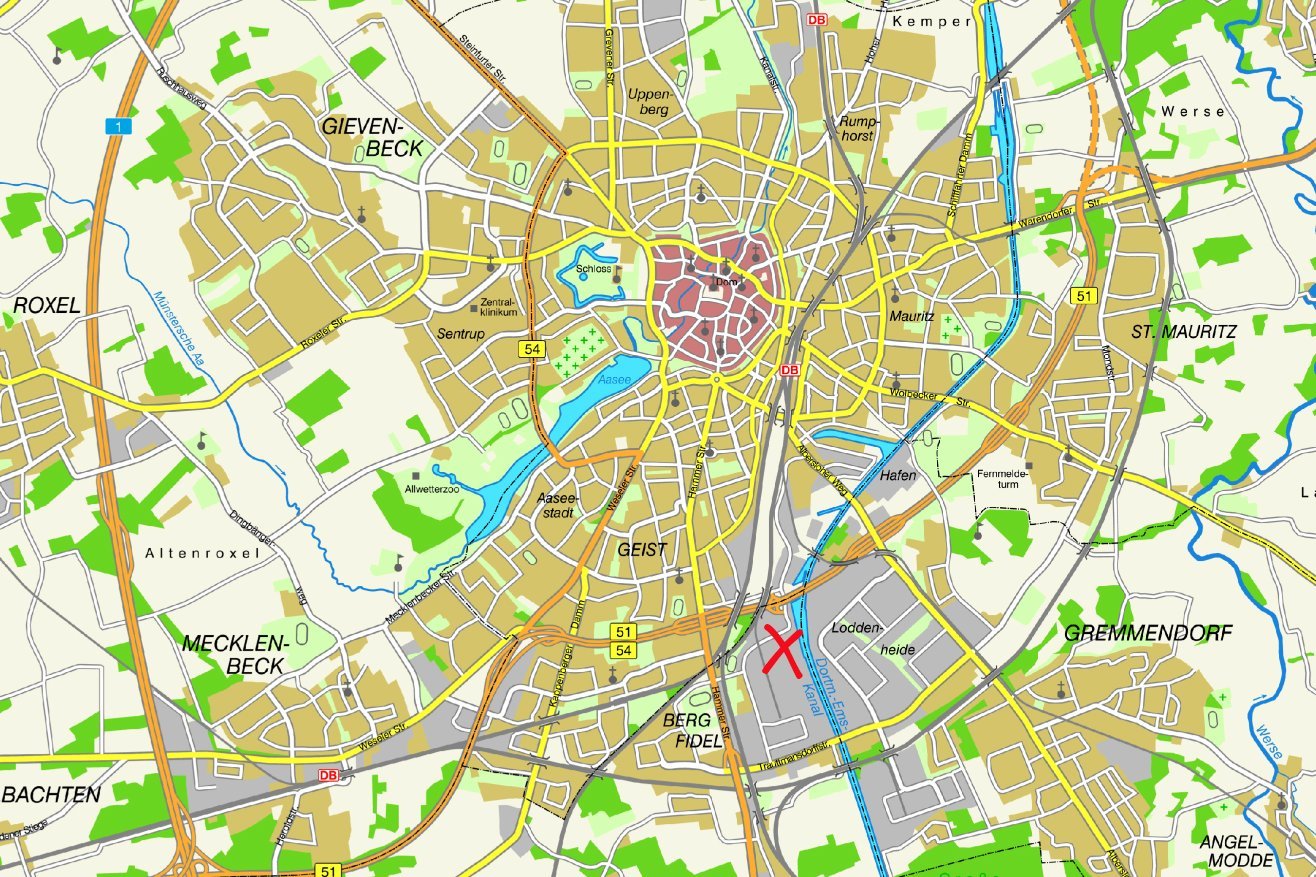 Stadtplan Münster